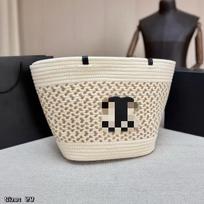 Saijia woven shoulder bag trendy minimalist large-capacity tote bag for daily vacations and seaside commuting ladies' bags 28*28 balta