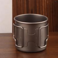 Camping Mug Titanium Cup Tourist Tableware Picnic Utensils Outdoor Kitchen Equipment Travel Cooking Cookware Hiking onesize