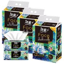 Jie Rou 4-Ply Unscented Wet Strength Facial Tissue