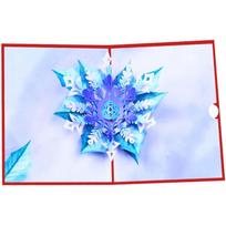 Exquisite 3D Ice and Snow Christmas Card Share Warm Wishes with this Stunning Pop up Greeting Card 1