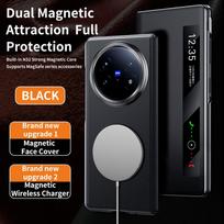 LANGSIDI for Magsafe Leather Smart Flip Phone Case for Vivo X Fold 5 Fold5 Luxury Magnetic Book Back Cover vivo X Fold5 juoda
