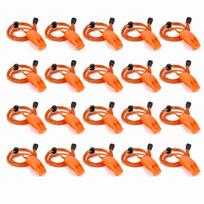 20Pcs Super Loud Emergency Whistle With Reflective Lanyard Marine Whistle Rescue Whistle  Hiking oranžinė