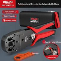 Delixi Elektrinis daugiafunkcis RJ45/RJ11 tinklo kabelių presavimo įrankis