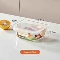 Microwaveable Transparent Bento Box: Airtight Meal Prep & Fruit Storage Container