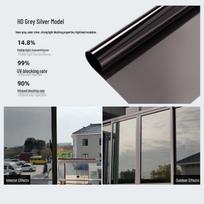 Huafengyi Grey Silver Glass Privacy & Insulation Film