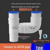 Miaogugua 40/50mm Drain Pipe T-Connector