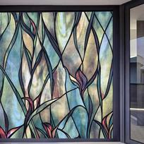 Translucent Retro European-American Frosted Glass Window Film Sticker 30x100cm