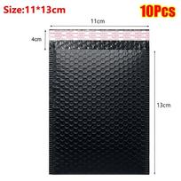 10Pcs Durable Soft Bubble Mailers Waterproof 11/15/18cm Shipping Bags Pearlescent Film Self Sealing Black Foam Envelope