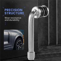 Stable-4Pcs/Lot YPQZW90DY6 7.15CM 2.5 Chrome Tire Valve Stems 90 Degree Angled Size XL,Universal Various Models sidabras
