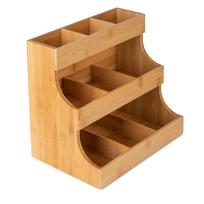 Bamboo Multi-layer Tea and Coffee Bag Storage Box 26.5x17x24 cm