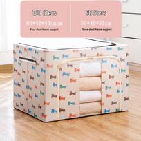 Steel Frame Oxford Cloth Foldable Storage Organizer Box 22L Two Steel Frame (40*30*20cm)