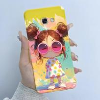 For Samsung Galaxy A5 2016 A7 2017 Phone Case Flower Girls Design Soft Silicone TPU Back Housing for SM-A510F A520F A720F Covers A5 2017-A520F