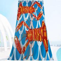 Colorful Sardine Lobster Fish Ocean Animal Microfiber Printed Beach Towel Mountain Climbing Yoga Absorbent Soft Towel 50X100cm &1pc