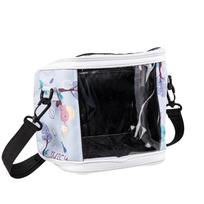 Transparent View Guinea Pig Carry Bag Detachable Adjustable Straps Pet Outdoor Bag Breathable Large Space Hamster Travel Carrier šviesiai mėlyna spalva