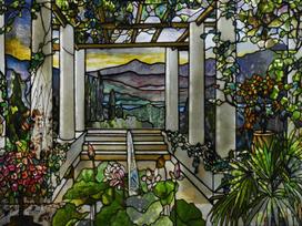 Custom Size Stained Glass Window Film Static Cling Flower Bird Tree Print Frosted Glass Decal for Home Decor Door OfficeDecor (as the picture,60X45cm)