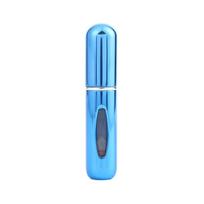 5ml Perfume Sub-bottles Bottom Filling High-end Portable Press Spray Small Spray Bottle Empty Bottle Sample Subpackaging Device mėlyna