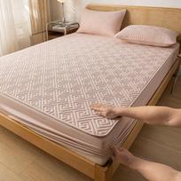 Vandeniui atsparus čiužinio apsaugas Medvilninis paminkštintas Storinantis Elastingas paklodė Kvėpuojantis Neslystantis Čiužinio užvalkalas Skalbiamas mašinoje 2xPillowcase 48x74cm