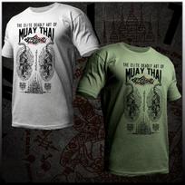 Muay Thai T-shirt Thai boxing yantra tiger Thai Boxer Martial Arts fighter S
