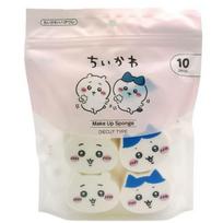 SHOBIDO - Chiikawa Diecut Type Makeup Sponge - Chiikawa & Hachiware (Set of 10) As Shown in Figure