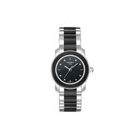 Tissot T-Lady Keraminė serija Kvarcinis mechanizmas Paprastas 30m atsparus vandeniui laikrodis Moteriški laikrodžiai Juodas T064.210.22.056.00 Black Dial
