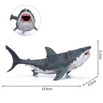 Dideli ryklio žaislai Megalodonas Plastikiniai Įvairūs vandenyno gyvūnų ryklių figūrėlės Realistiškos jūros būtybių žaislinės figūrėlės kolekcijai Aukštos kokybės dovana