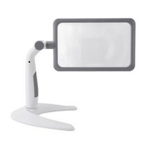 Magnifying Glass with Light Stand 48 LEDs 2.5X Rotating 3 Color Temp   Magnifier for Reading Seniors Low