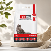 BB Cat Baltas Bentonito Kraikas (bekvapis), 5 L / 4,2 kg