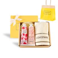 Floral Hand Cream Duo with Shopping Popular Gift Set for Birthdays and Other L'OCCITANE (Rose & Cherry) 2-Piece Set, Gift-Wrapped, Bag. Occasions.
