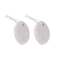 Set of 2 Natural Volcanic Pumice Stones for Heel Callus Smooth heels and oval shape for easy Foot bath callus and sole Home Perfect as a Removal.