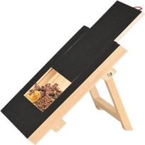 Dog Nail Scratch Board Nail Trim Pad Pull-Out Wooden Pet Scratching Board Toy Built-in Treat Box Dog Sandpaper Board Scratcher (black,35.3x26.4x5.08cm) juoda