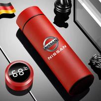 Smart Insulation Cup Car Thermos Mug Water Bottle Sticker For Nissan Qashqai Sylphy Tiida Altima Teana X-Trail Leaf Sentra
