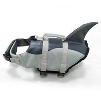 Shark Dog Life Jacket Dog Swimsuit Enhanced Buoyancy Small Dogs Swimming Clothes Safety Vest with Handle  Dogs Clothes Dog Vest (Silver Gray,XS（old）) sidabro pilka spalva