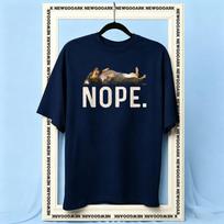 Nope Lazy Dachshund Tshirt Woman Man Summer Cotton Graphic T Shirts Adult Casual Oneck Shortsleev ropa hombre S3XL S