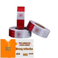 Benan Red & White Reflective Safety Warning Tape