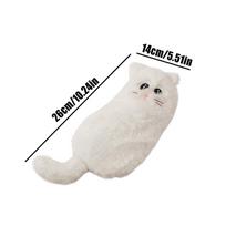 Pencil Case Cartoon Cat Shape Plush Pen Bag Large Capacity Lovely Plush Animal Pencil Organizer Case School Stationery Storage balta