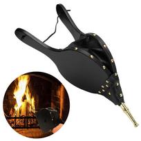 MDF Board Fireplace Bellows Black Brown Fire Pit Fan Wood Stove Blower  Fireplace Bonfire juoda