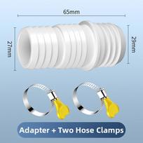 Flexible Water Pipe Hose For Washing Machine And Air Conditioners With Clamp Leak Resistant EVA Material Multiple Length Options