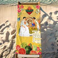 Art F-Frida K-Kahlo Towel Beach Towel Travel Lightweight Skin Friendly for Pool Beach Camping Cruise Summer STJ40x70CM