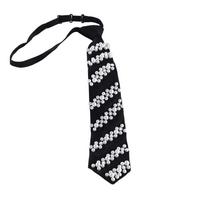 Rhinestone Pearls Tie Black Decoration Shirt Tie Fashion Hand-beaded Long Necktie  Women Style F