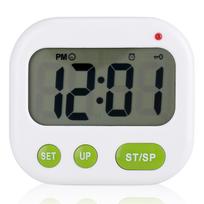 Music/Vibration Digital LCD Alarm Clock Electronic Kitchen Timer with Backlight