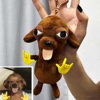 Variant Chihuahua Doll Abstract Dog Sand Sculpture Funny Plush Toy Pendant 12cm