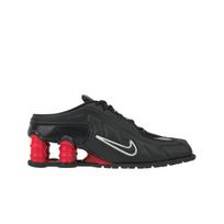 Martine Rose x Nike Shox Mules MR4 Juodos su Kometinės Raudonos Moteriški Kedai Metalinis Sidabras DQ2401-001 40.5