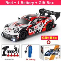RC Driftas Automobilis Nuotolinio Valdymo Didelio Greičio Lenktyninis Transporto Priemonė su LED Žibintais 2.4GHz Radijo Valdymas 4x4 Visureigis Sunkvežimis Žaislas Vaikams