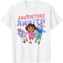 Dora (2024) Adventure Awaits T-Shirt S balta
