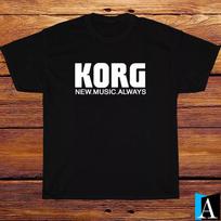 Nauji Marškinėliai KORG Sintezatorius Muzikos Logotipas T-shirt S-5XL Unisex Marškinėliai XXXL brown