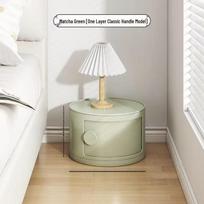 Creative Round Bedside Table with Storage - Mini Macaron Shelf Universal