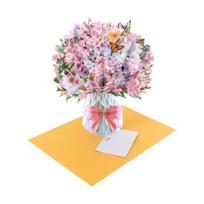Paper Flower Pop Up Cards 3D Flower Bouquet Greeting Card with Envelope And Note for Mother's Day Graduation Anniversary Birthday Congratulations G