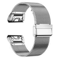 26 mm 22 20 greito užsegimo dirželis Garmin Fenix 7X 7 Pro Fenix 6X 6 5X 5Plus Tactix 7 Forerunner 965 955 Enduro nerūdijančio plieno apyrankė 20mm sidabras