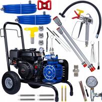 Rosfix benzininis dažymo agregatas Blue Strong Hurricane 1690 BSH01 – 6.5AG 22MPA 18L/min | Našumas 18L/min | Komplektas su purkštuku ir 30m žarna