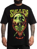 Sullen Men's Free Mind Short Sleeve Premium 1 Ton Heavyweight T-shirt Tattoo Tee XL